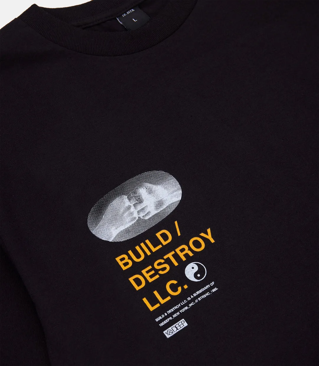 10 Deep Build & Destroy L/S Tee Black