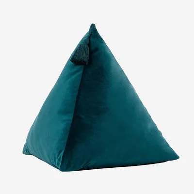 3D Velvet Triangle Throw Cushion