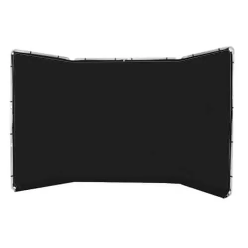 4x2.4m Panoramic Classic Black Background Chroma-Key Photo