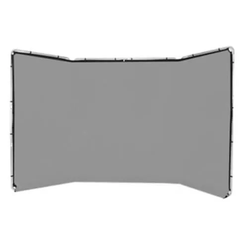 4x2.4m Pure Grey Portable Anti-Wrinkle Photo Wall Backdrop