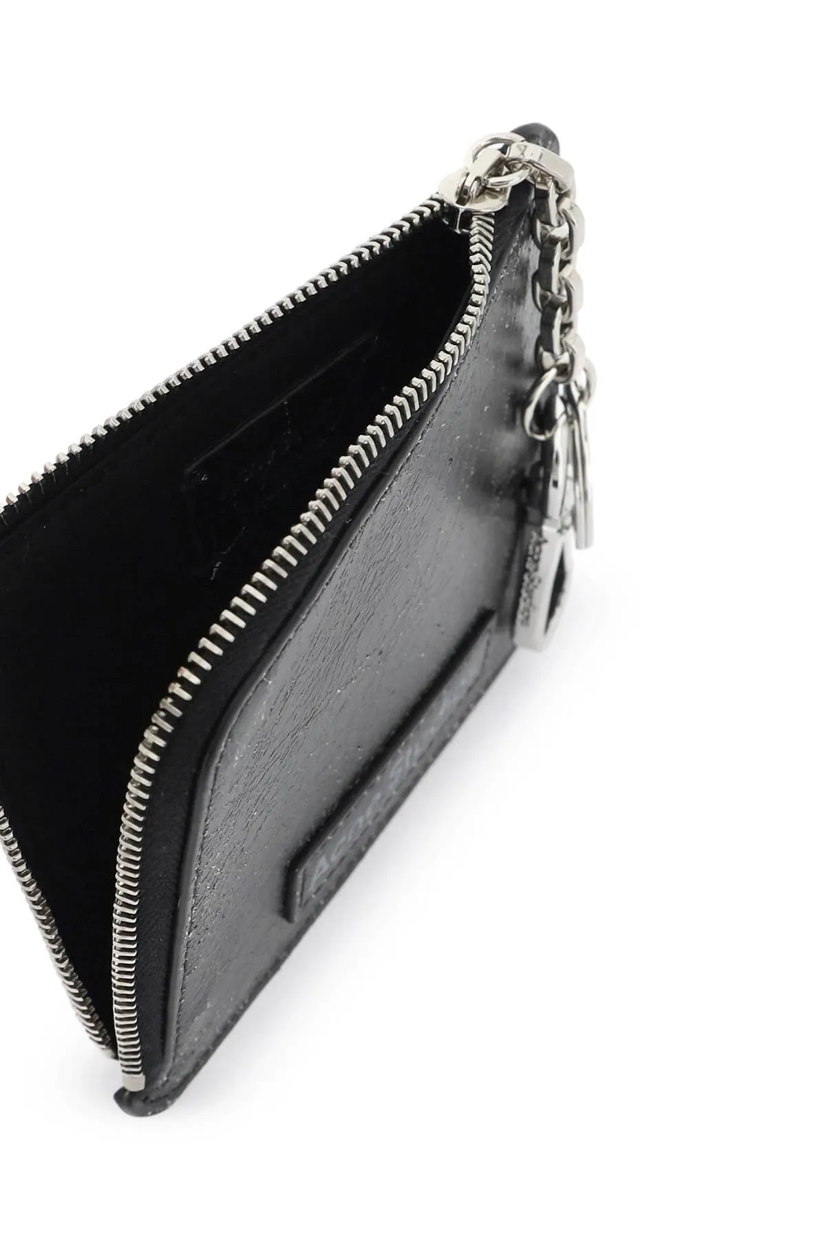 ACNE STUDIOS cracked leather wallet with distressed