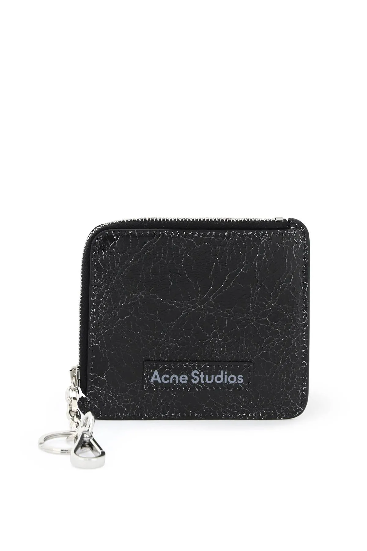 ACNE STUDIOS cracked leather wallet with distressed