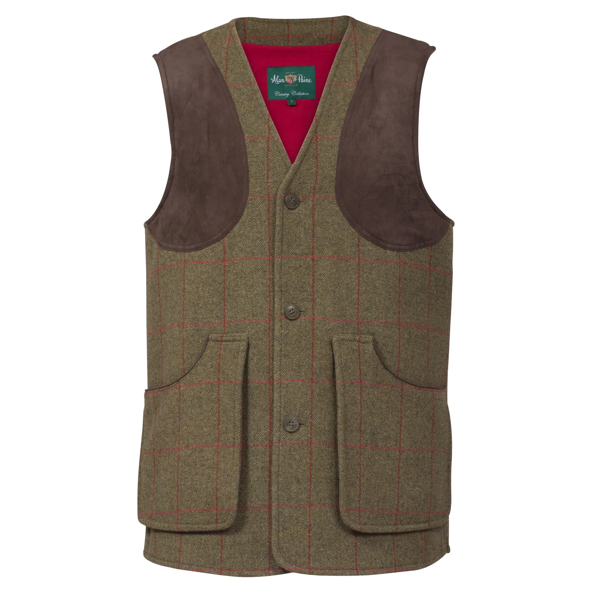 Alan Paine Combrook Tweed Shooting Waistcoat