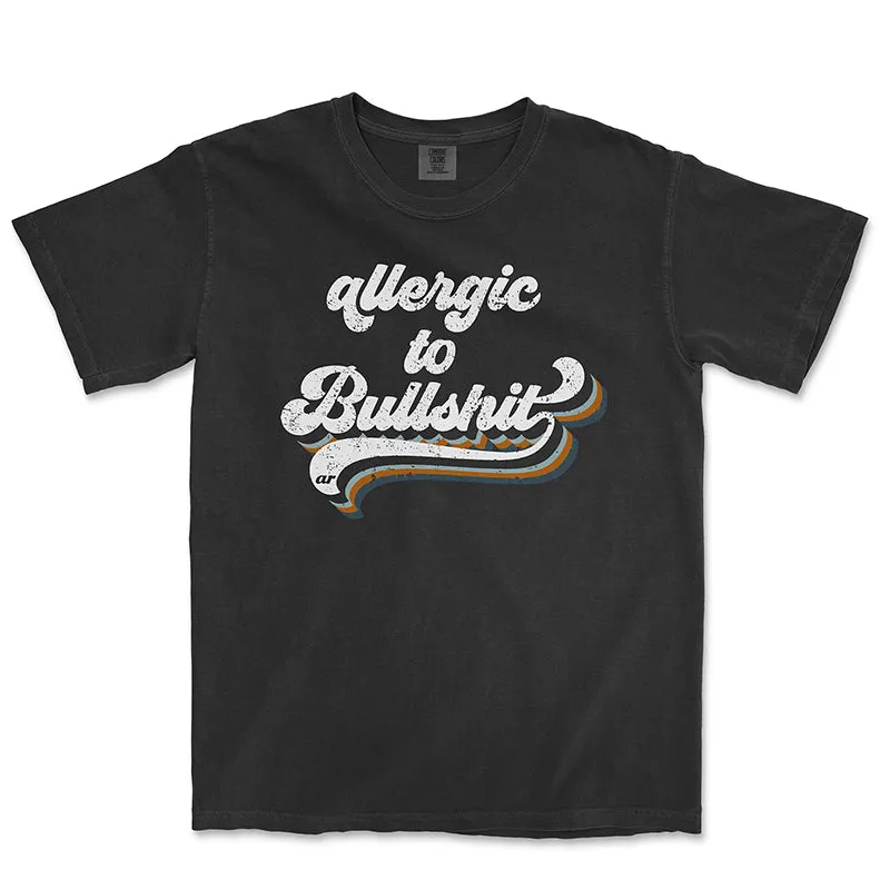 Allergic To Bullshit Retro Graphic Tee (Wholesale)