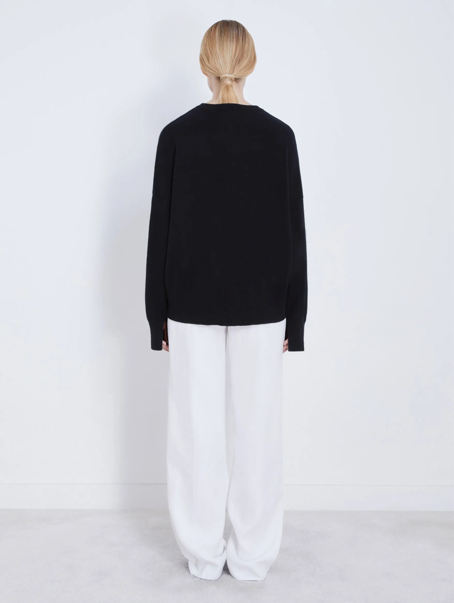 Anaa Cashmere Sweater in Black