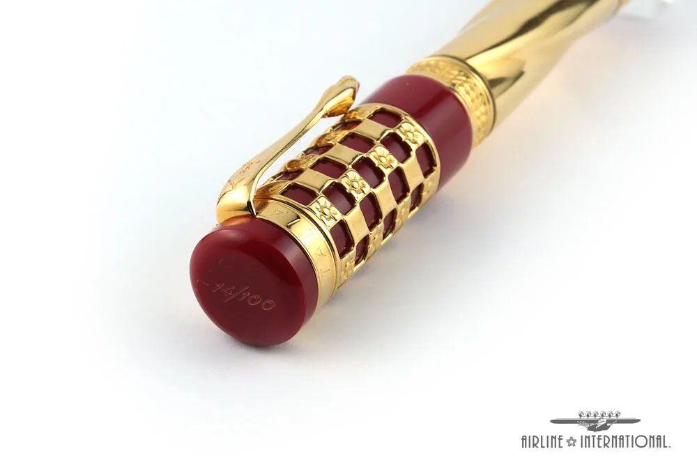 Ancora Gaudi Red Limited Edition Fountain Pen - #14/100 - Extremely Rare!!