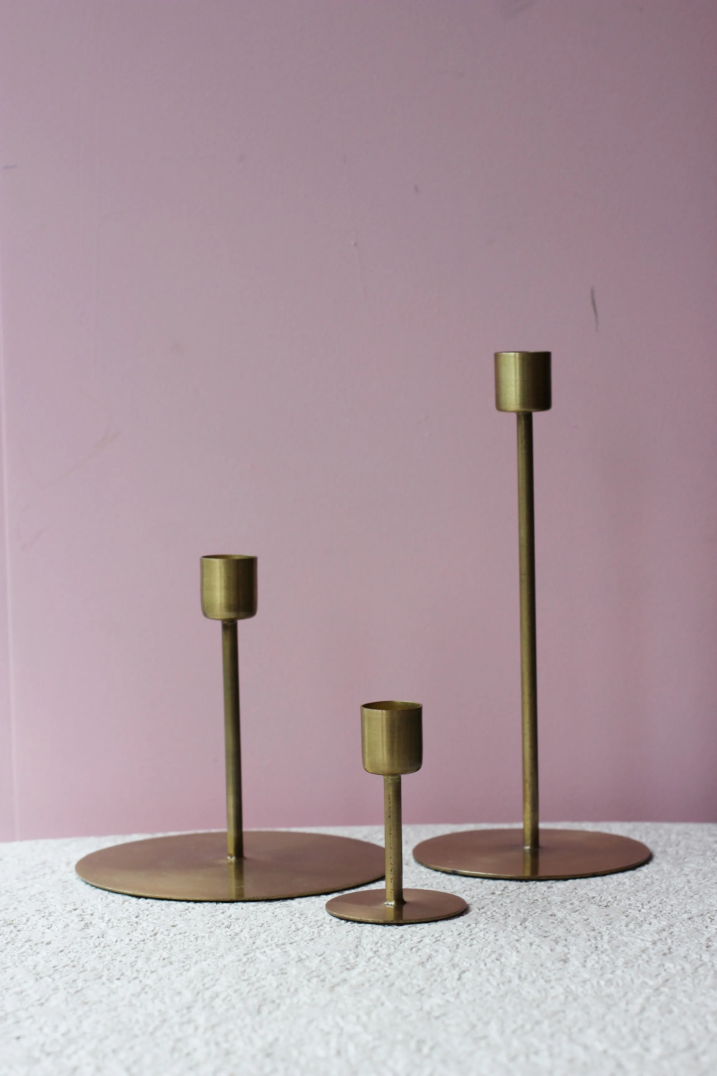 Anit Antique Brass Candleholder