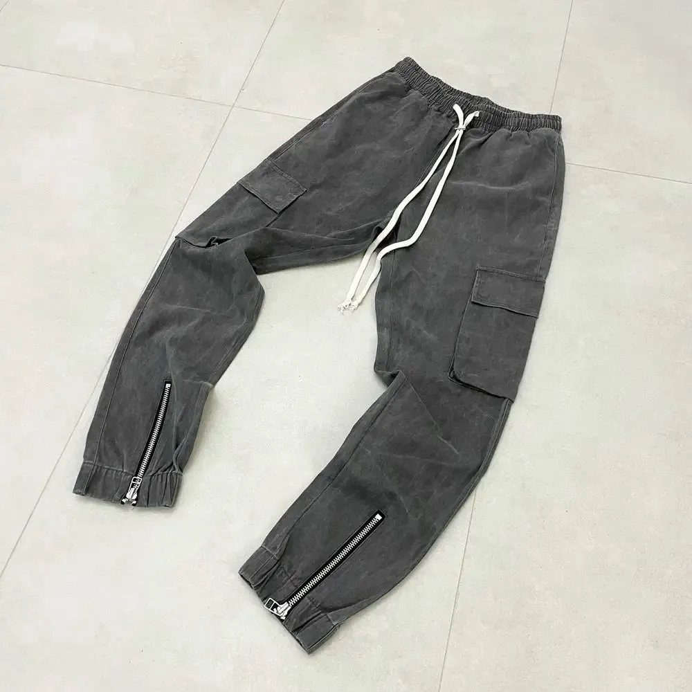 Ankle-Zip Cargo Pants