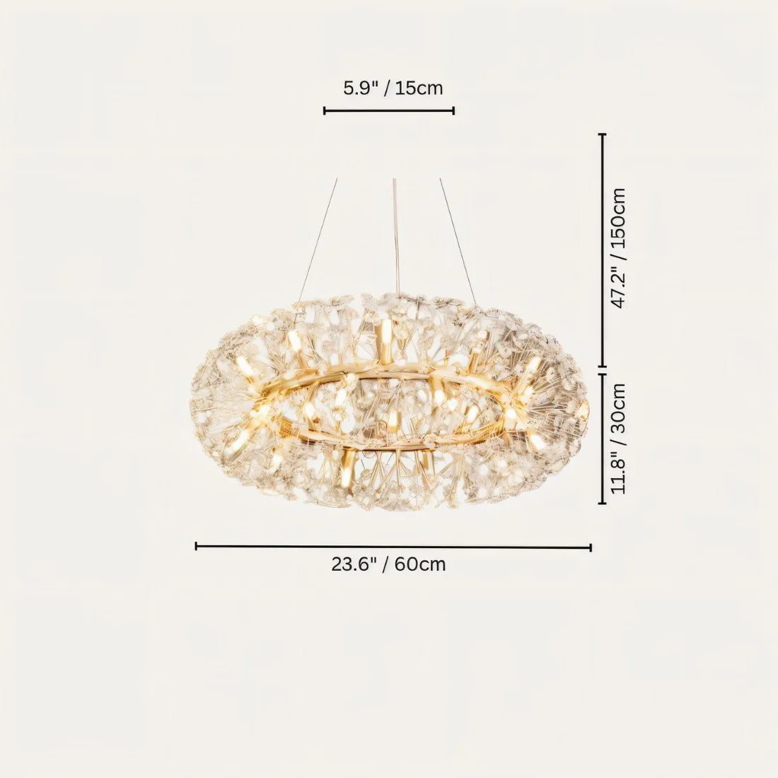 Arabella Crystal Round Chandelier