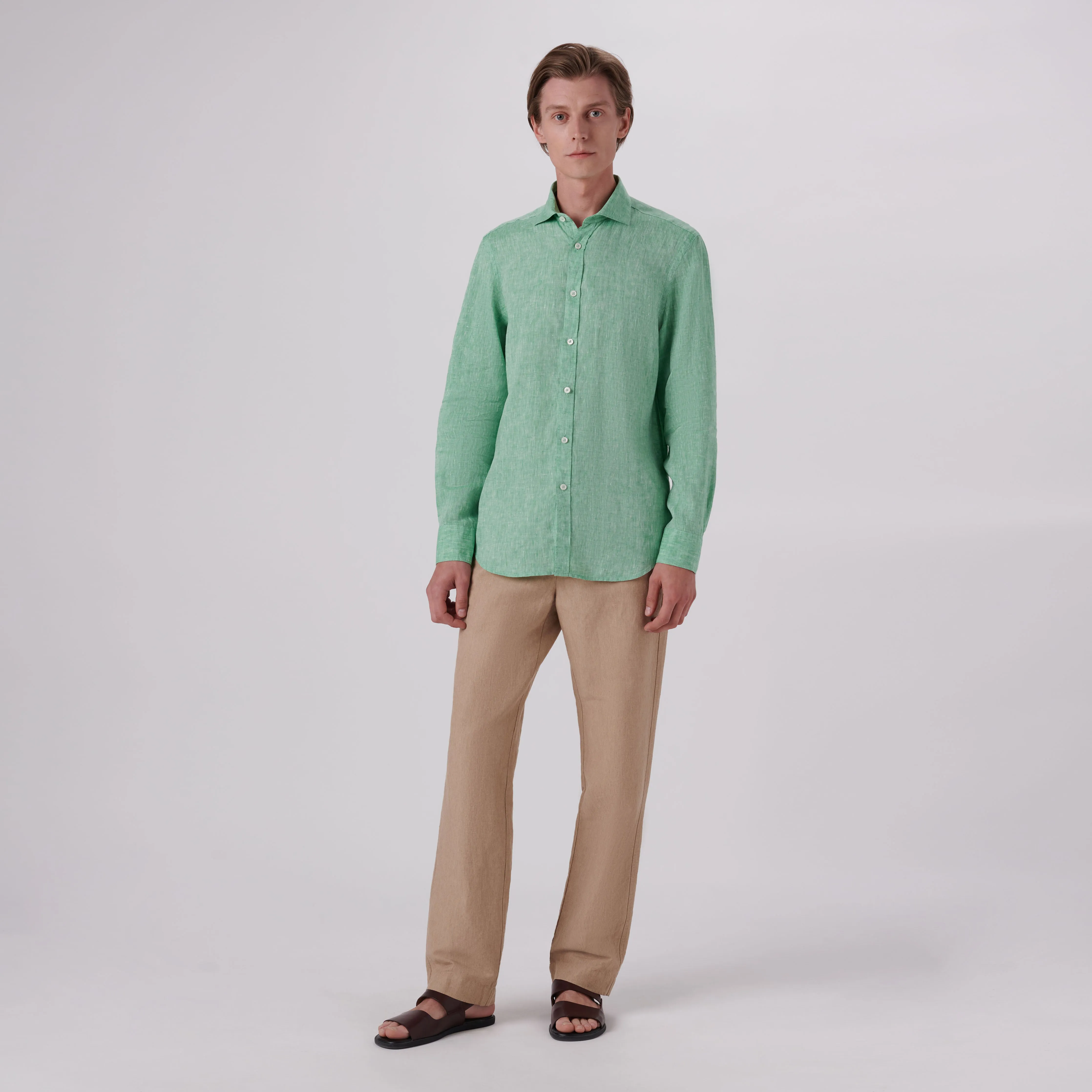 AXEL Solid Linen Shirt