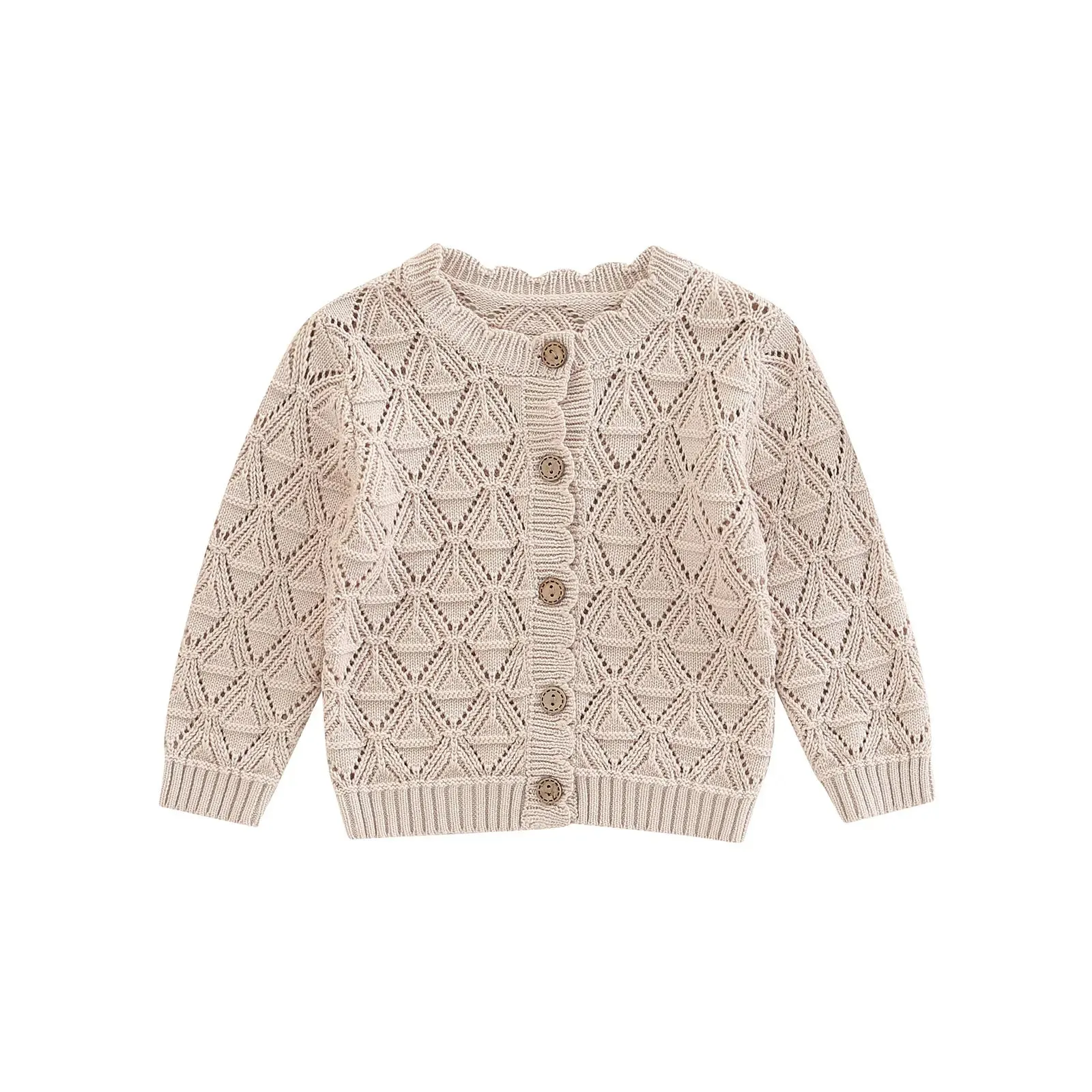 Baby/Toddler Button Down Sweater Cardigan - Beige Ivory