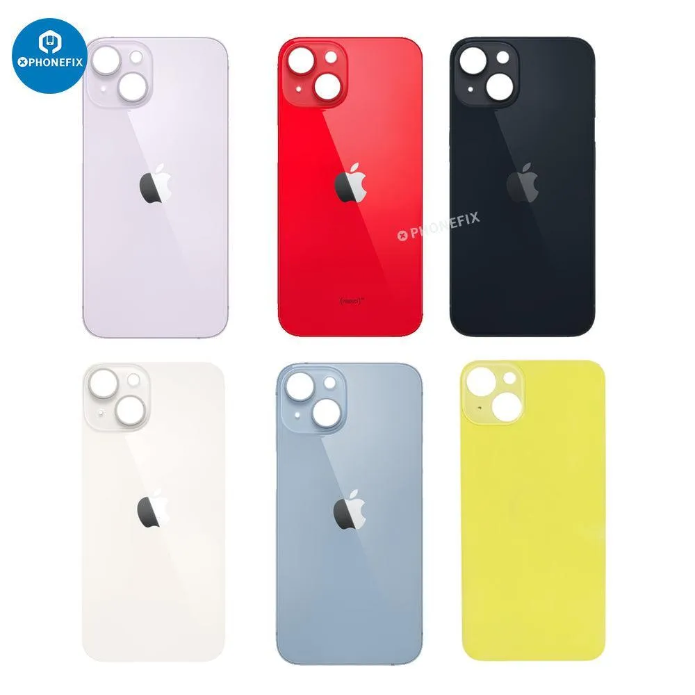 Back Glass Battery Cover Panel Replacement For iPhone 8-14 Series