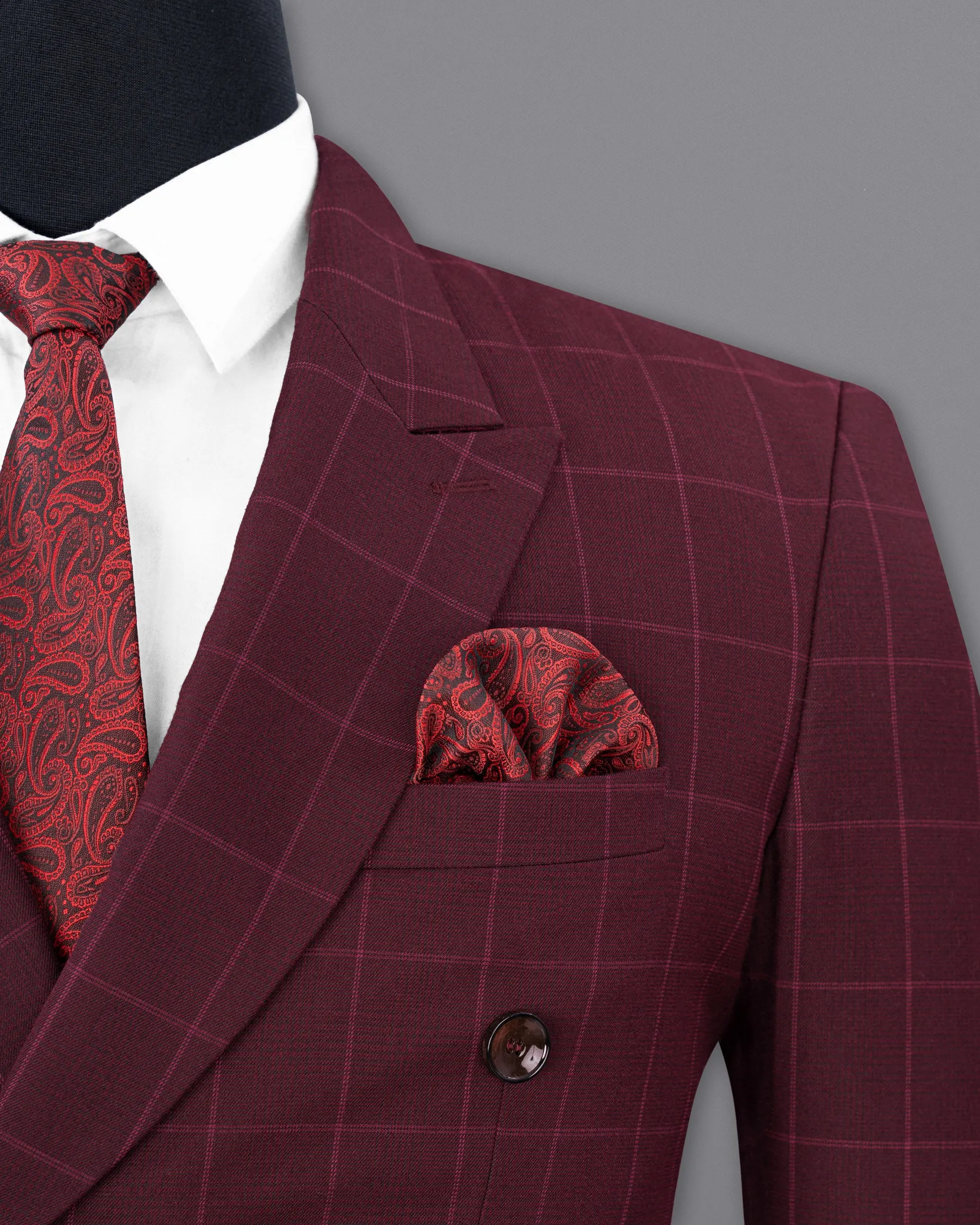 Barossa Windowpane Double Breasted  Blazer