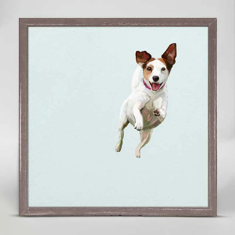 Best Friend - Jump For Joy Jack Russell Mini Framed Canvas