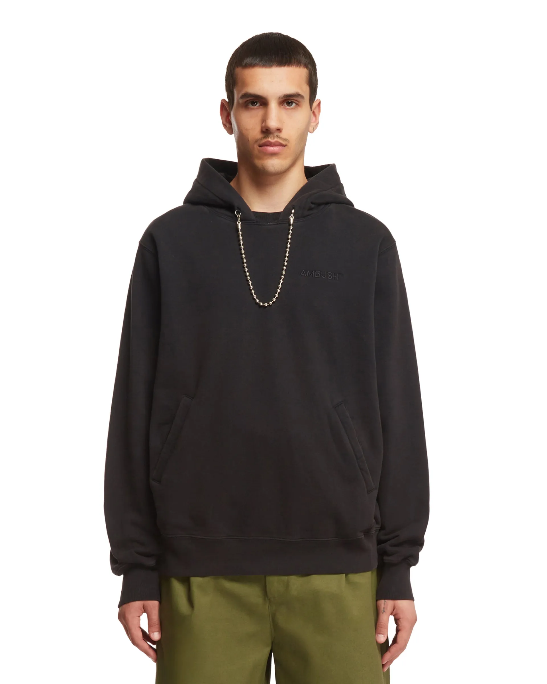 Black Bead Chain Hoodie