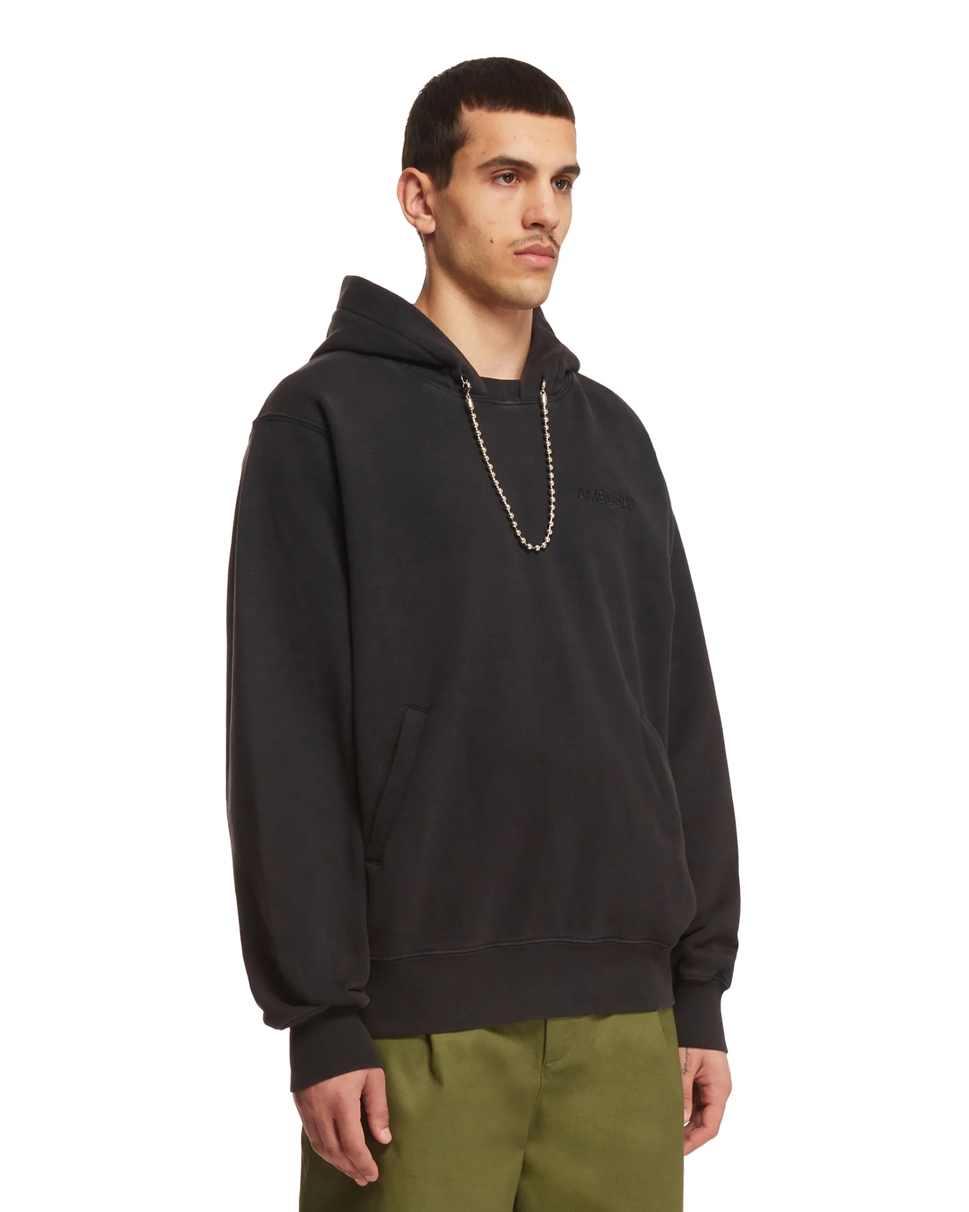 Black Bead Chain Hoodie