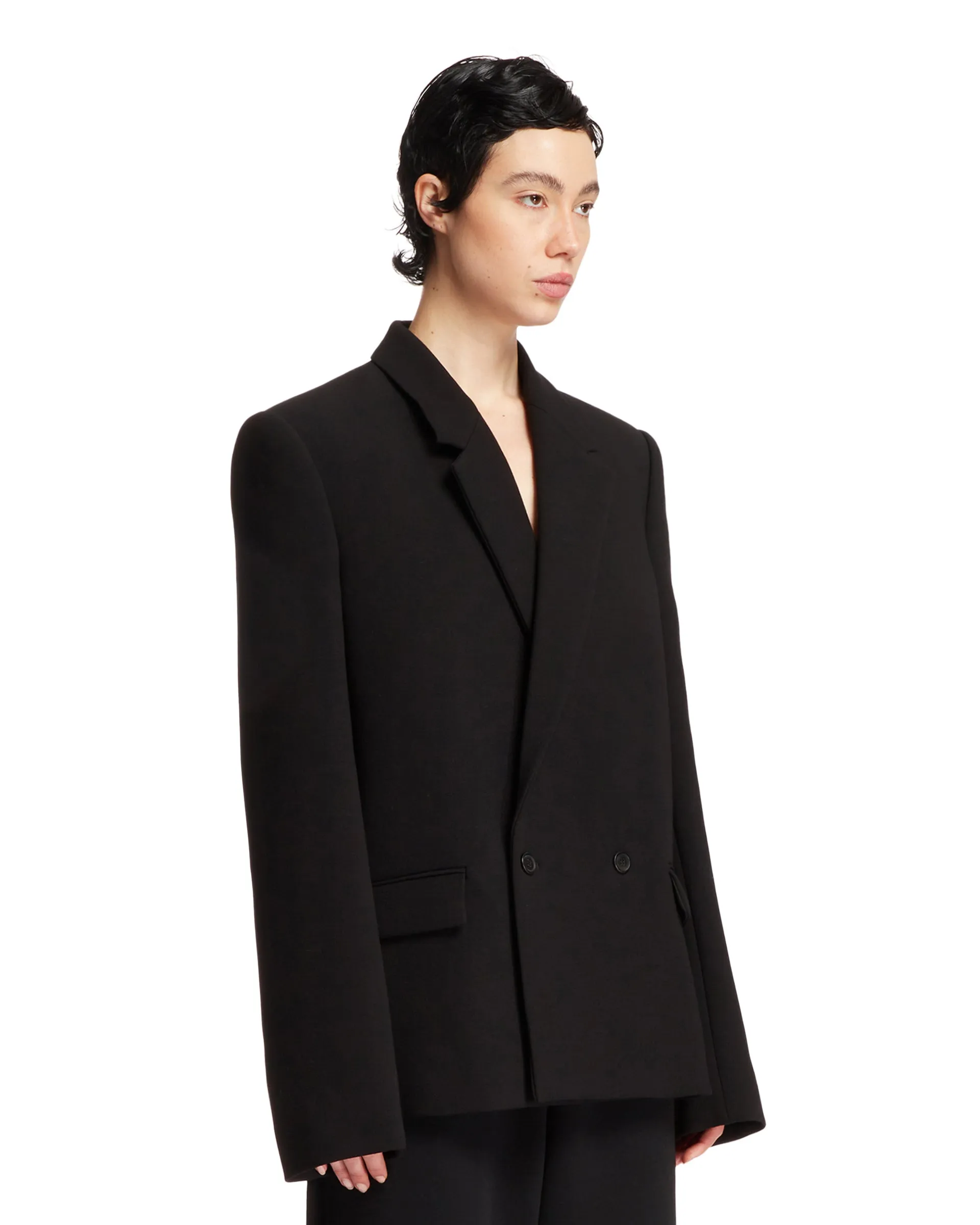 Black Double-Breast Blazer