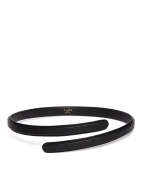 Black Flex Twist Slim Belt