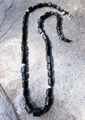 Black Tourmaline "Bela Lugosi's Dead - Bauhaus" Necklace