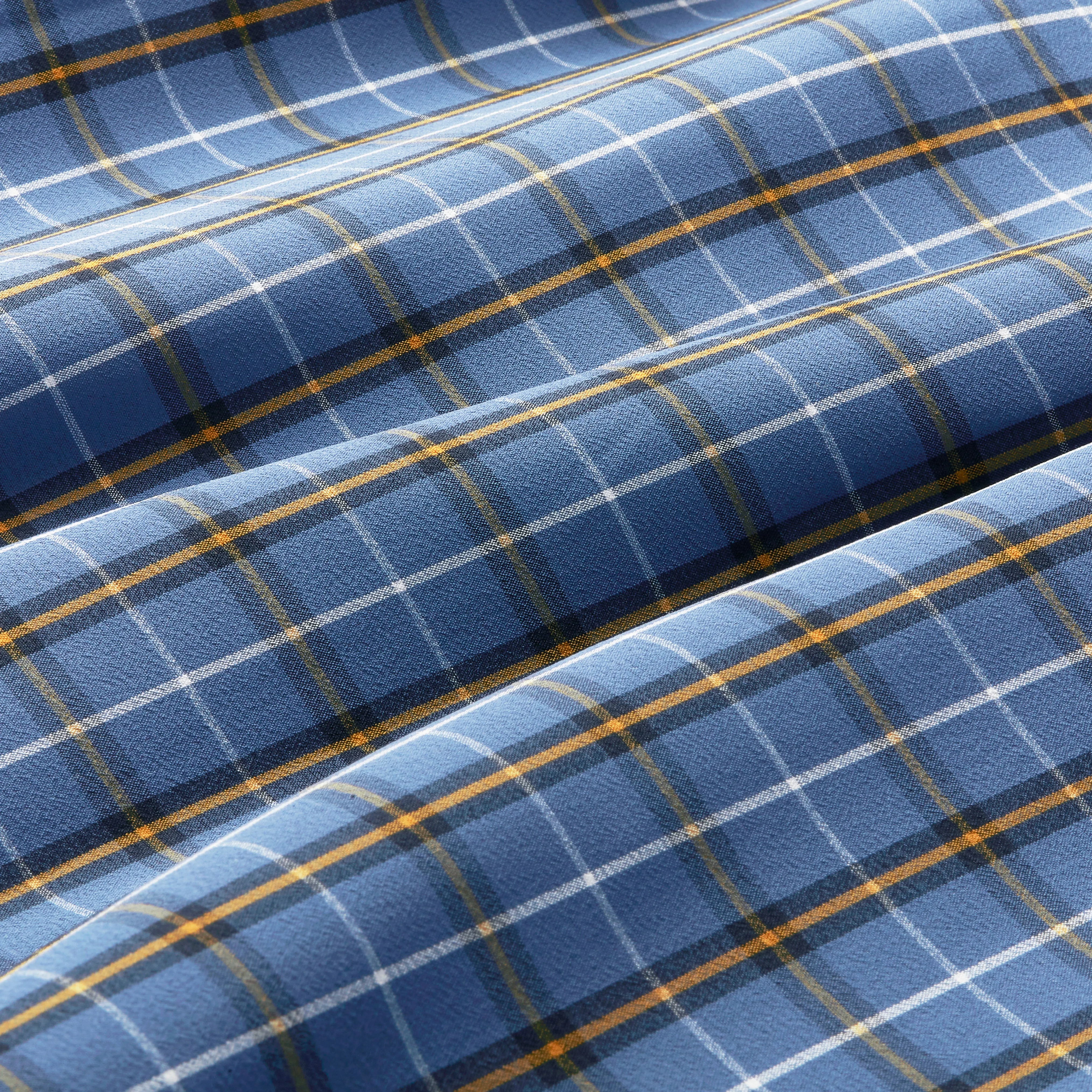 Blue Gold Plaid