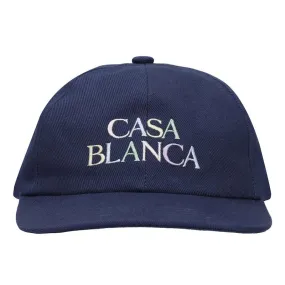 CASABLANCA Logo Embroidered Cap Navy