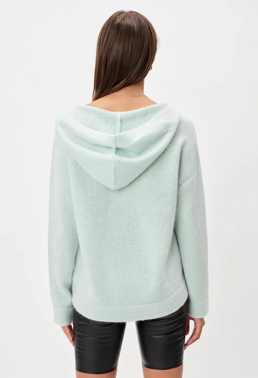 Cashmere Blend Poncho / Marled Glacier