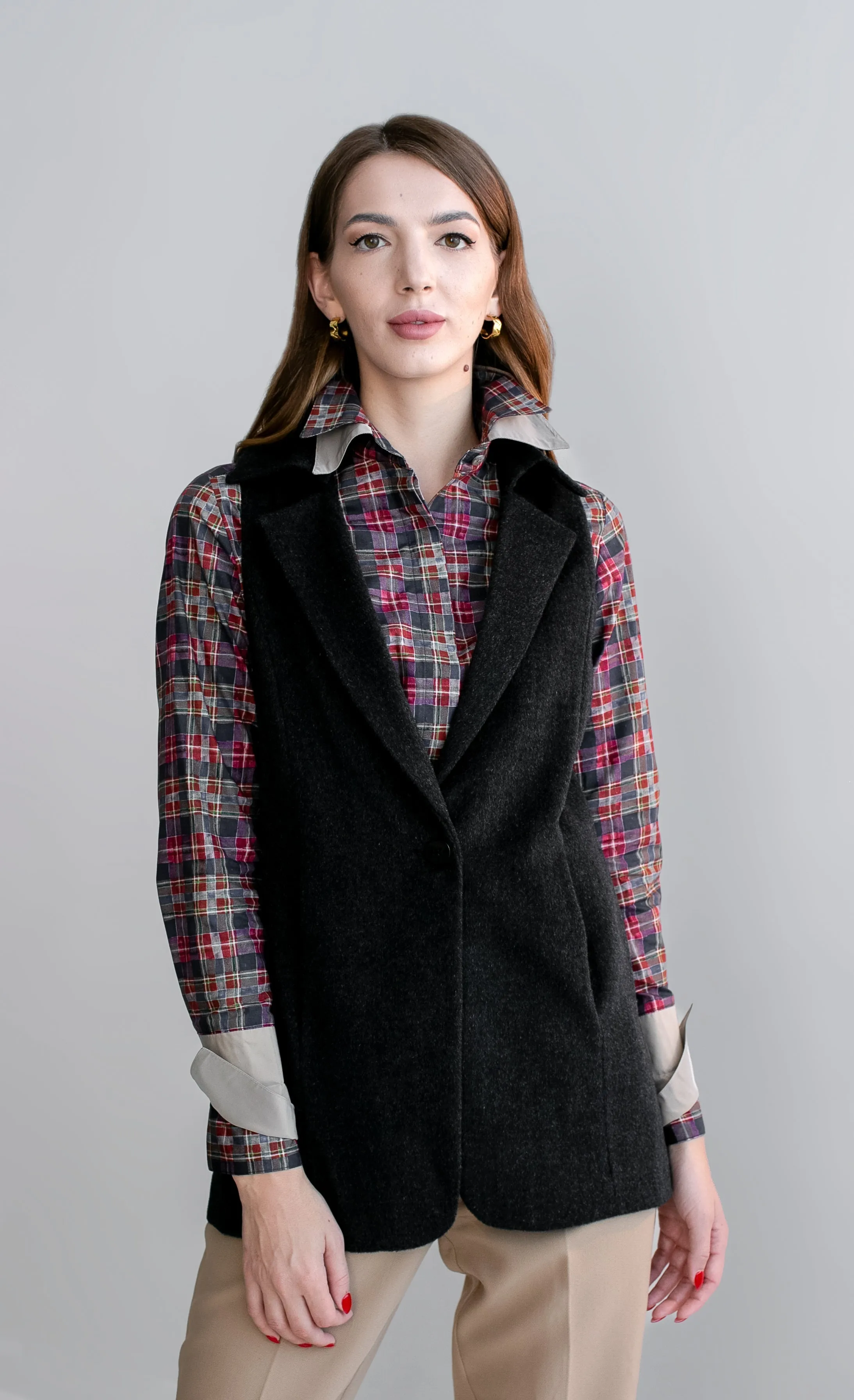 Classic Vest Jacket - Heather