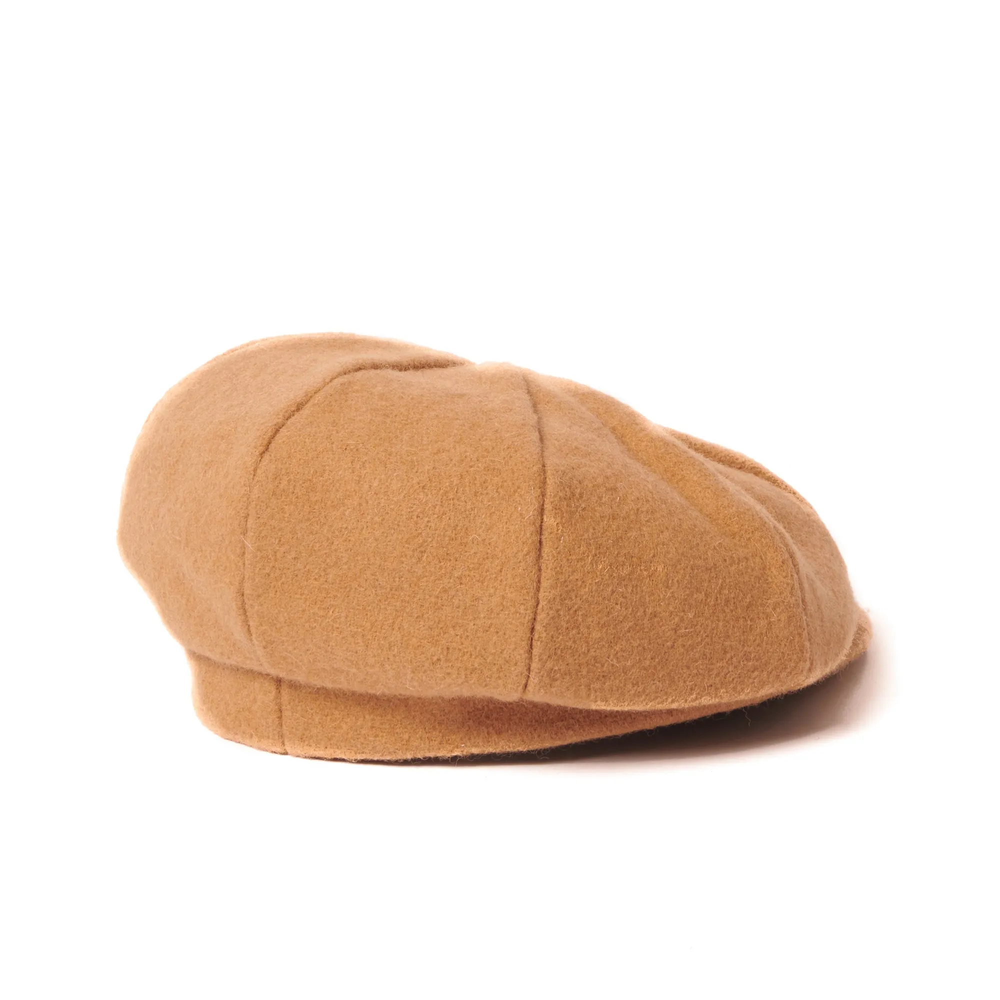 Crown Cap 1-235S Wool News Boy Cap - Camel