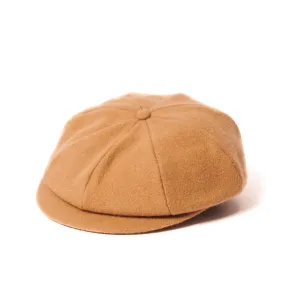 Crown Cap 1-235S Wool News Boy Cap - Camel