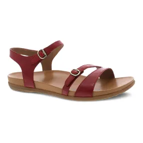 Dansko Janelle Red Leather Sandal (Women's)