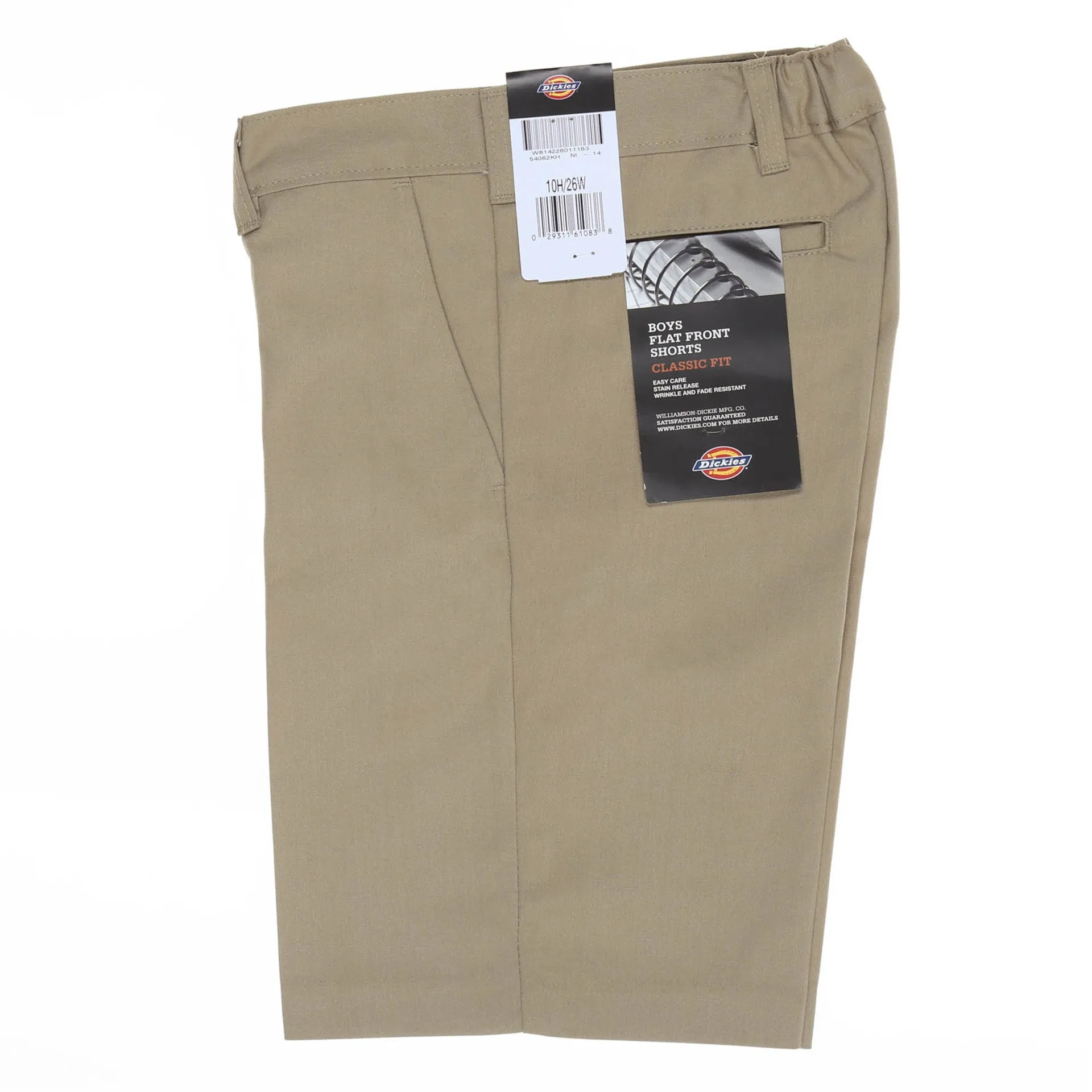 Dickies Boys' Flat Front Husky Short - Khaki