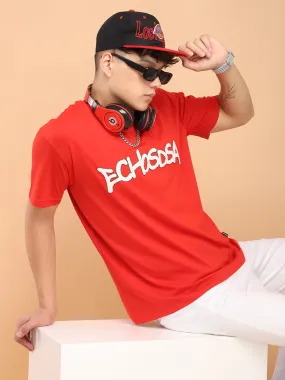 Echosdsa Oversized Red T-Shirt