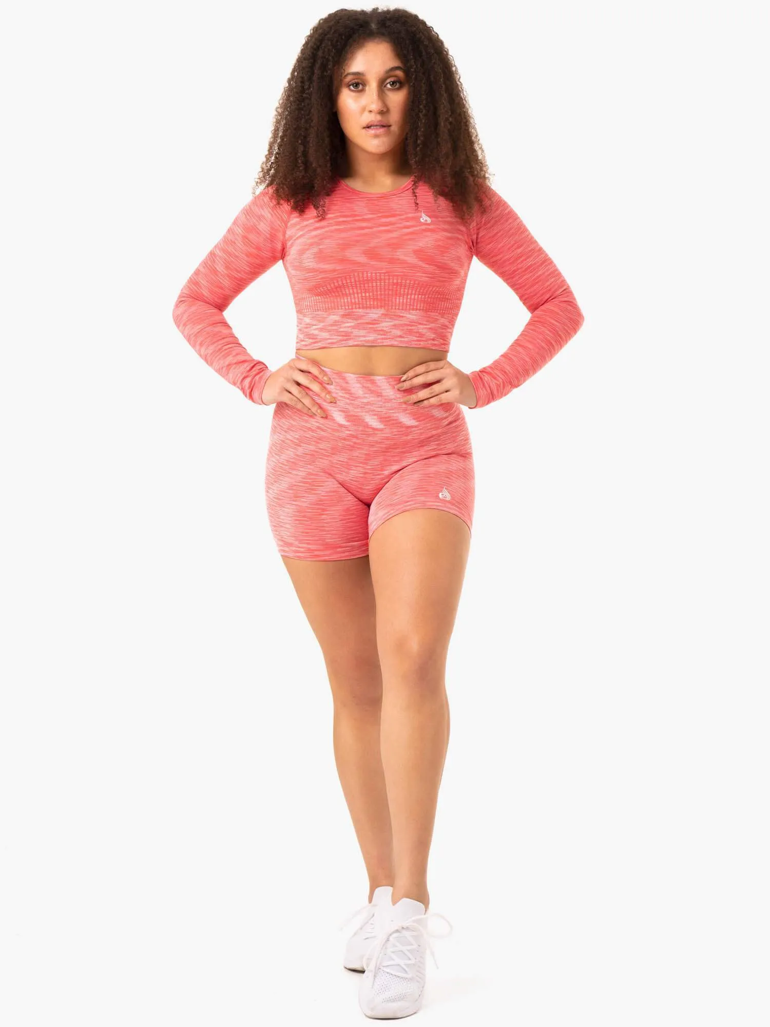 Evolve Seamless Long Sleeve Top - Coral