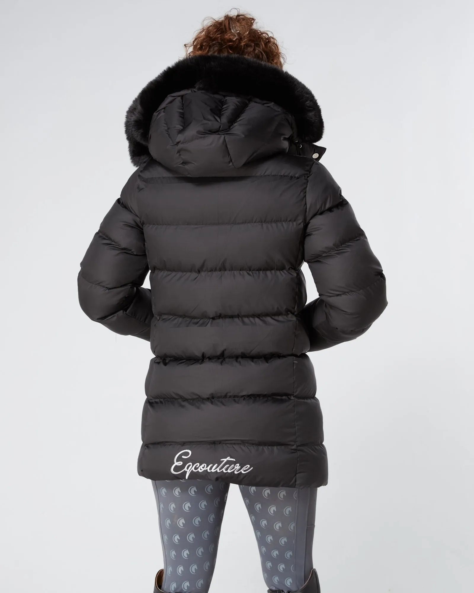 Exclusive Long Black Puffer Coat / Jacket 3.0 - Detachable Fur & Hood