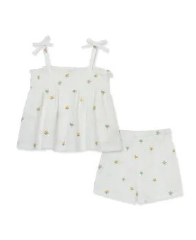 Floral Gauze Short Set - Toddler (2T-4T)