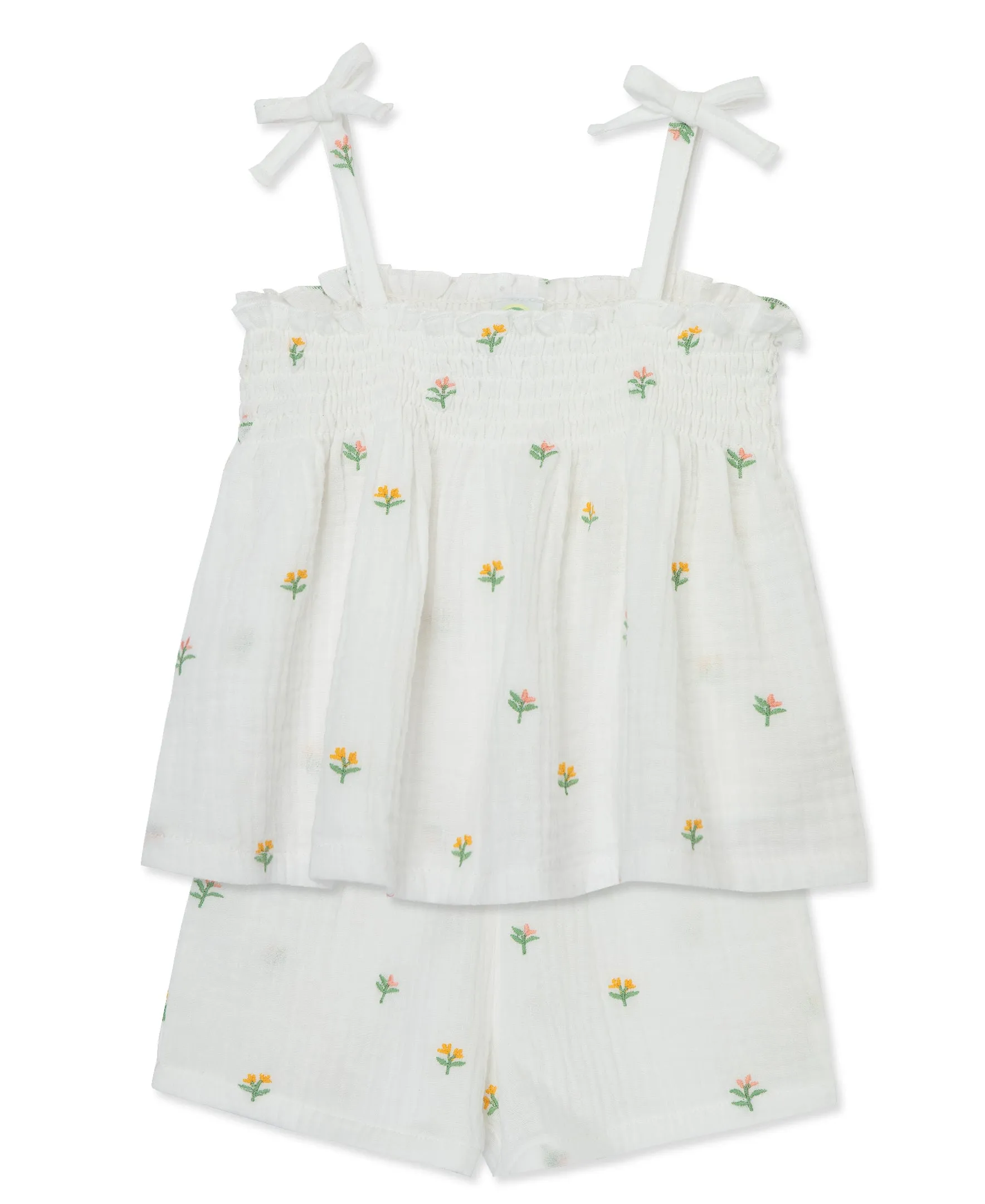 Floral Gauze Short Set - Toddler (2T-4T)