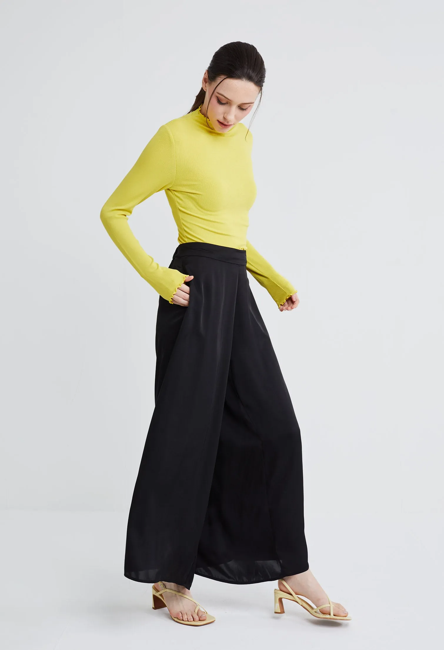 Flowy Palazzo Wide-Leg Pants