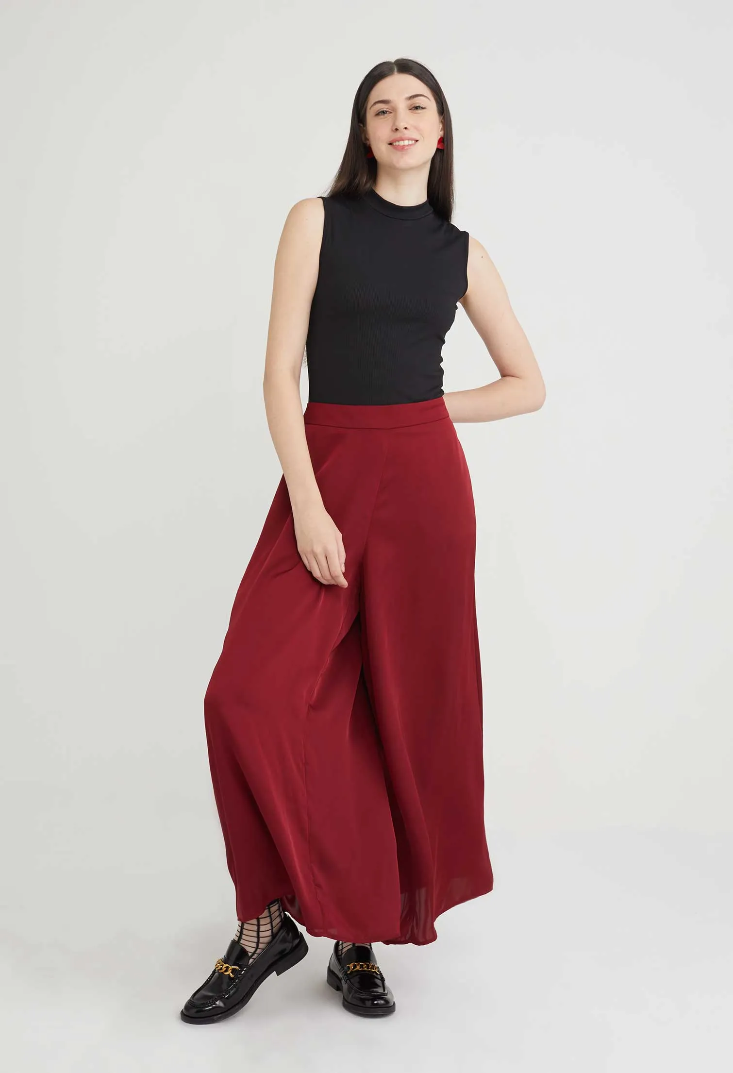 Flowy Palazzo Wide-Leg Pants