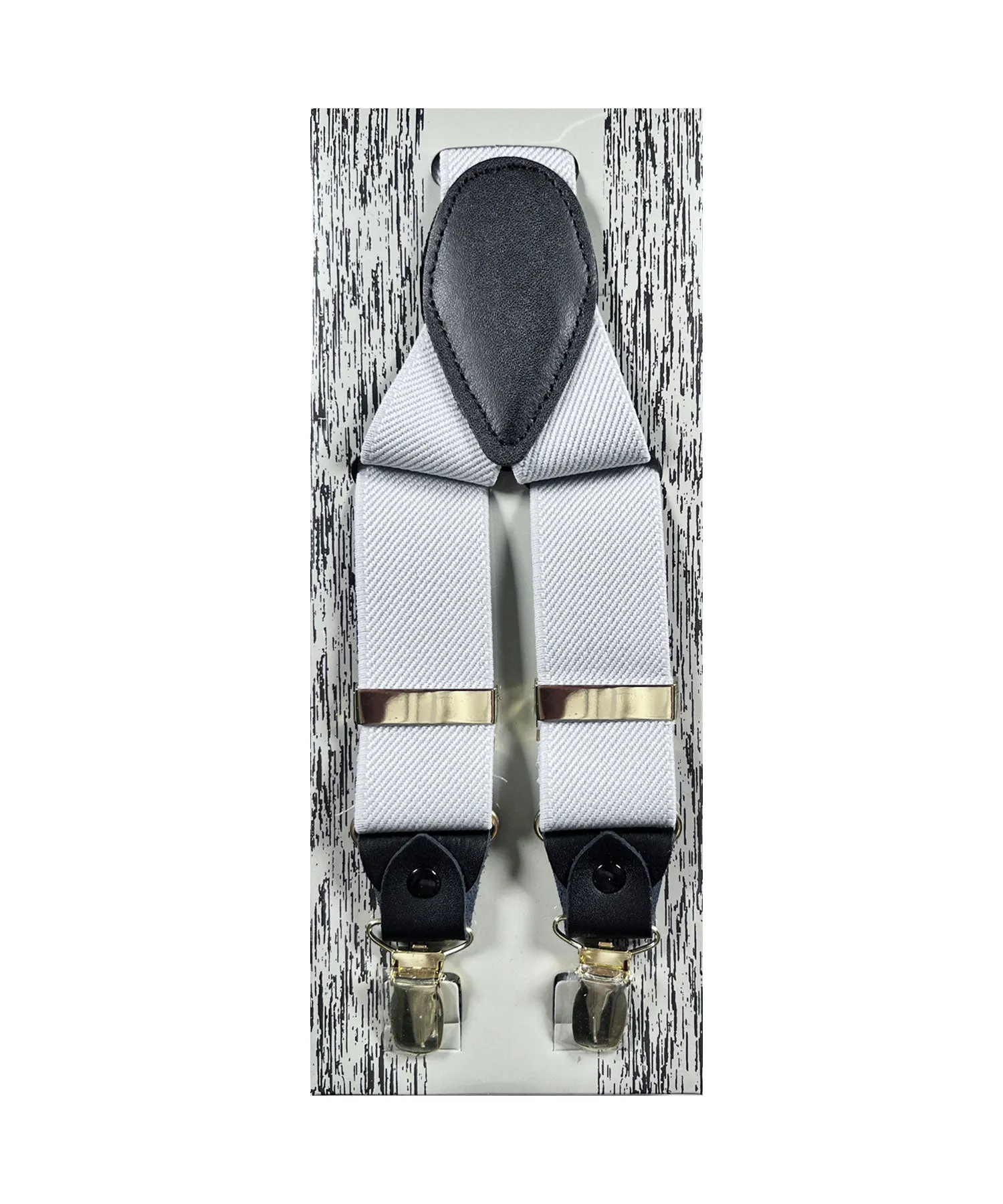 Fratello Clip On Suspenders - Gray