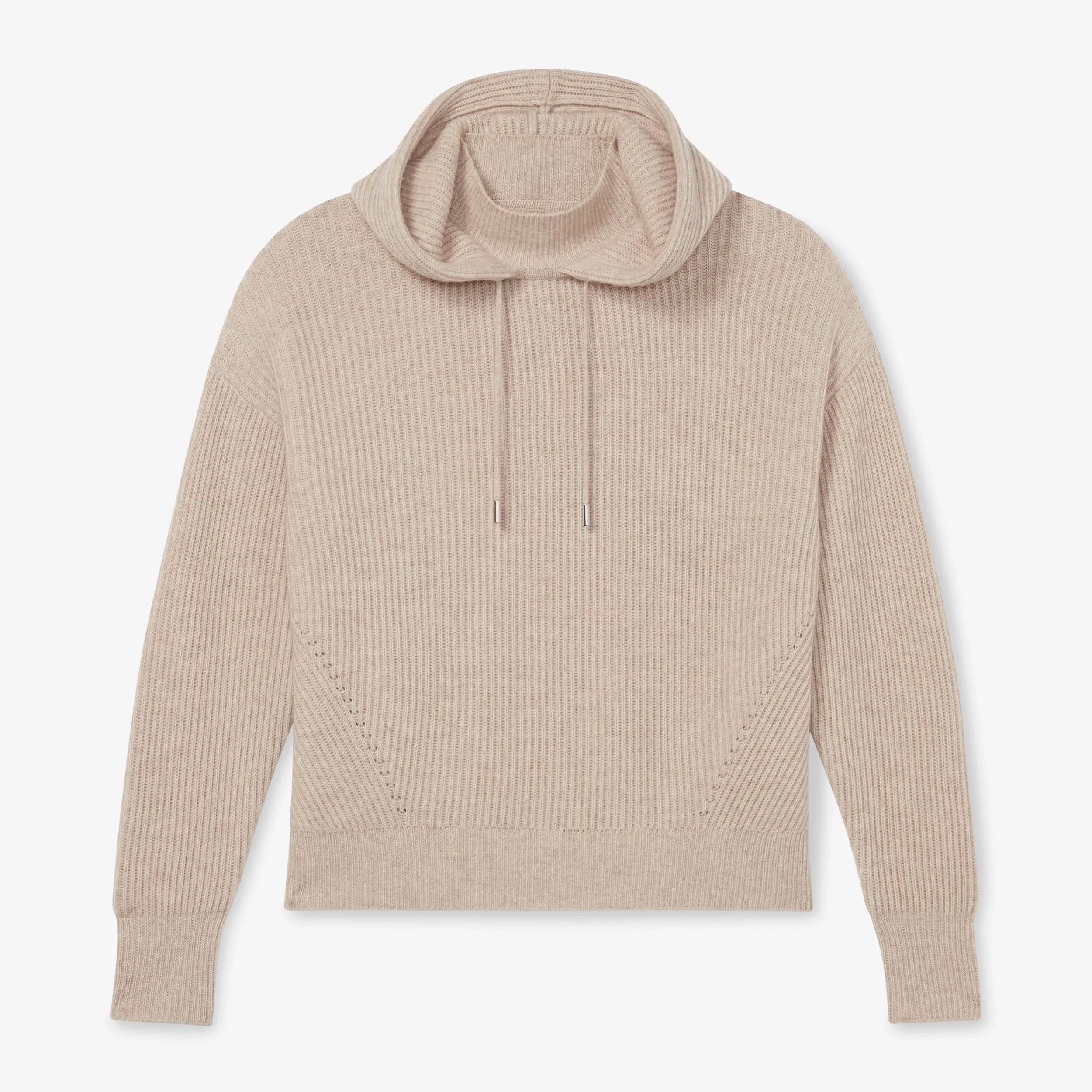 Freya Hoodie - Cashmere/Wool :: Oatmeal Melange