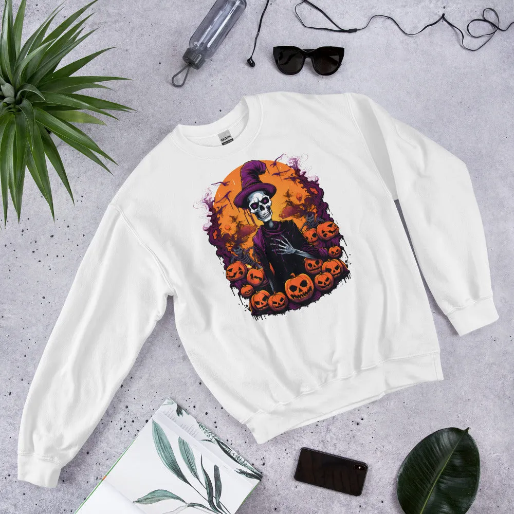 Get Spooktacular with Skeleton-themed Halloween Sweatshirts 002