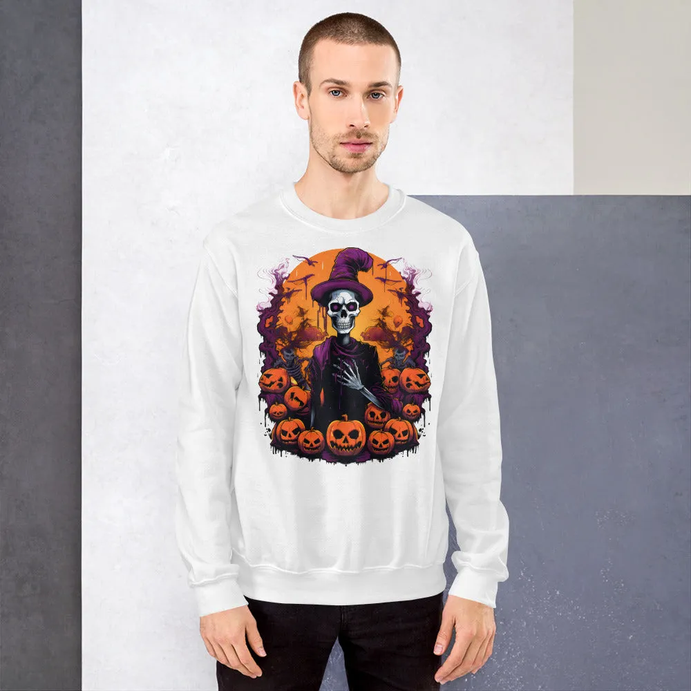 Get Spooktacular with Skeleton-themed Halloween Sweatshirts 002