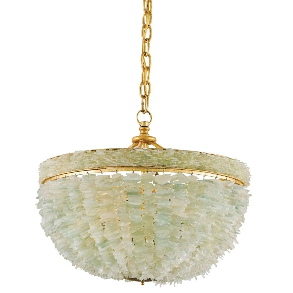 Gilded Seaglass Chandelier