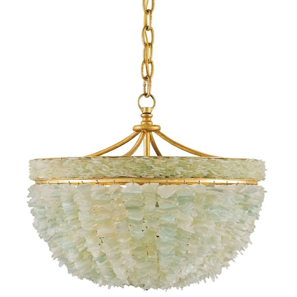 Gilded Seaglass Chandelier