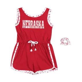 Girls' Nebraska Huskers Toddler Scoops Ahoy Romper