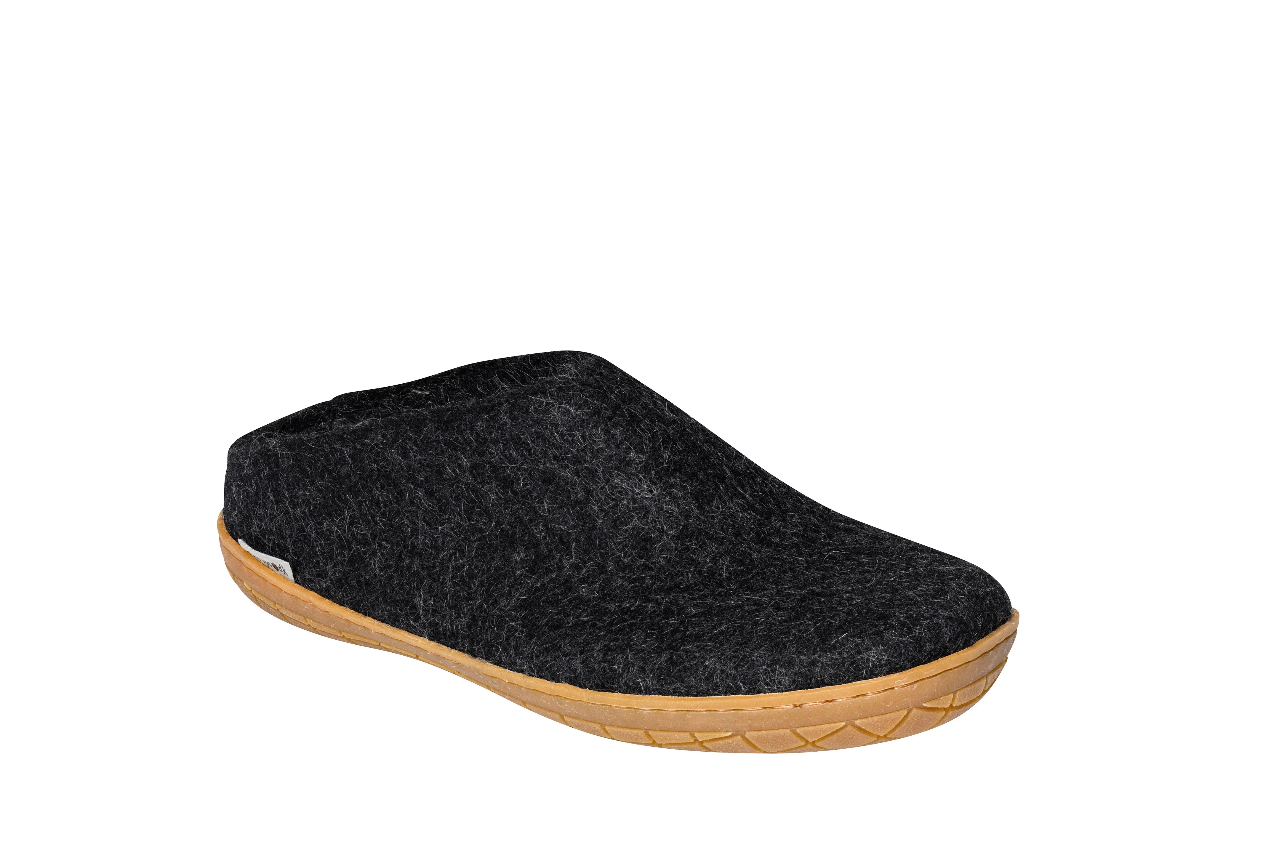 Glerups Unisex Slippers - Rubber Soles - Charcoal