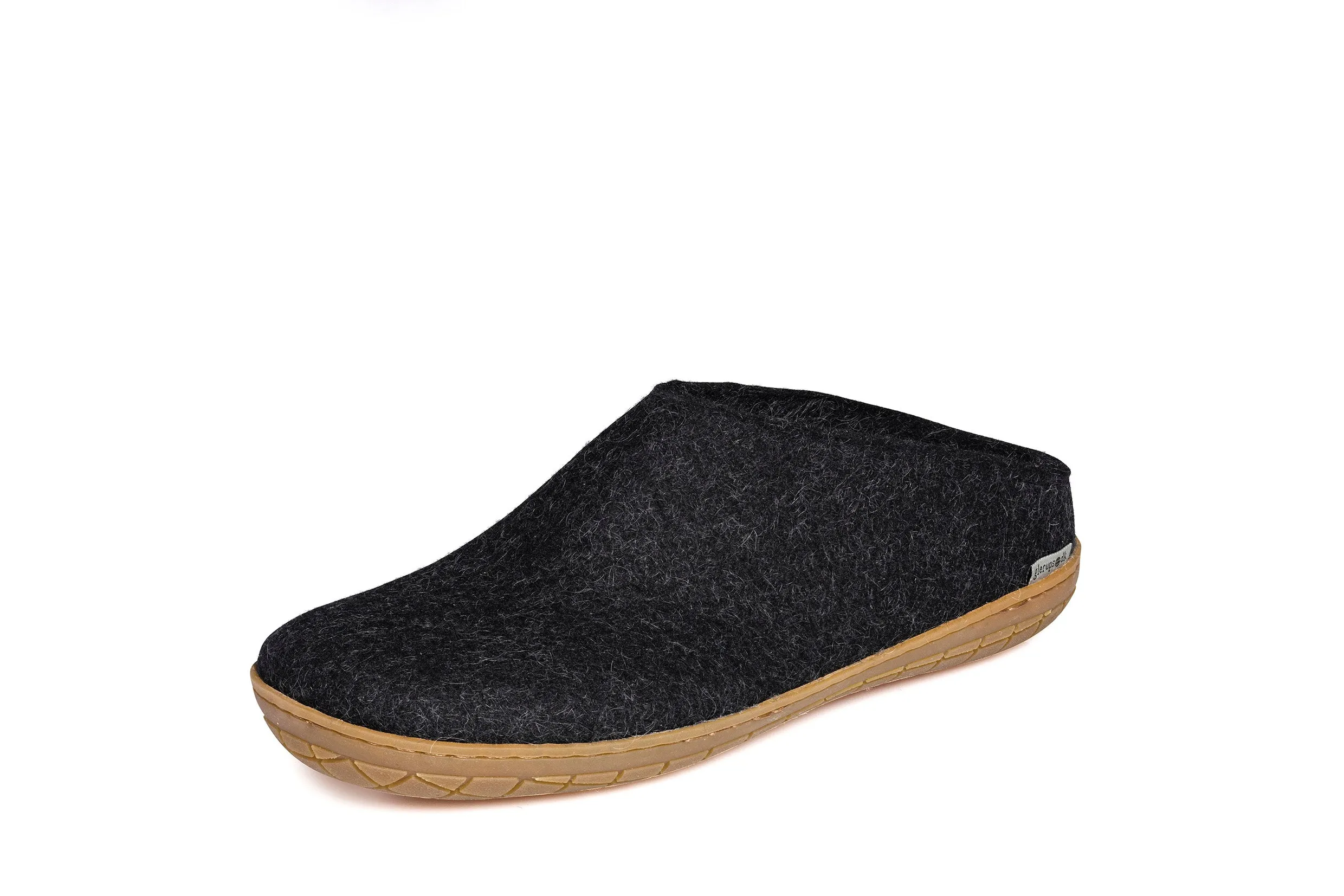 Glerups Unisex Slippers - Rubber Soles - Charcoal