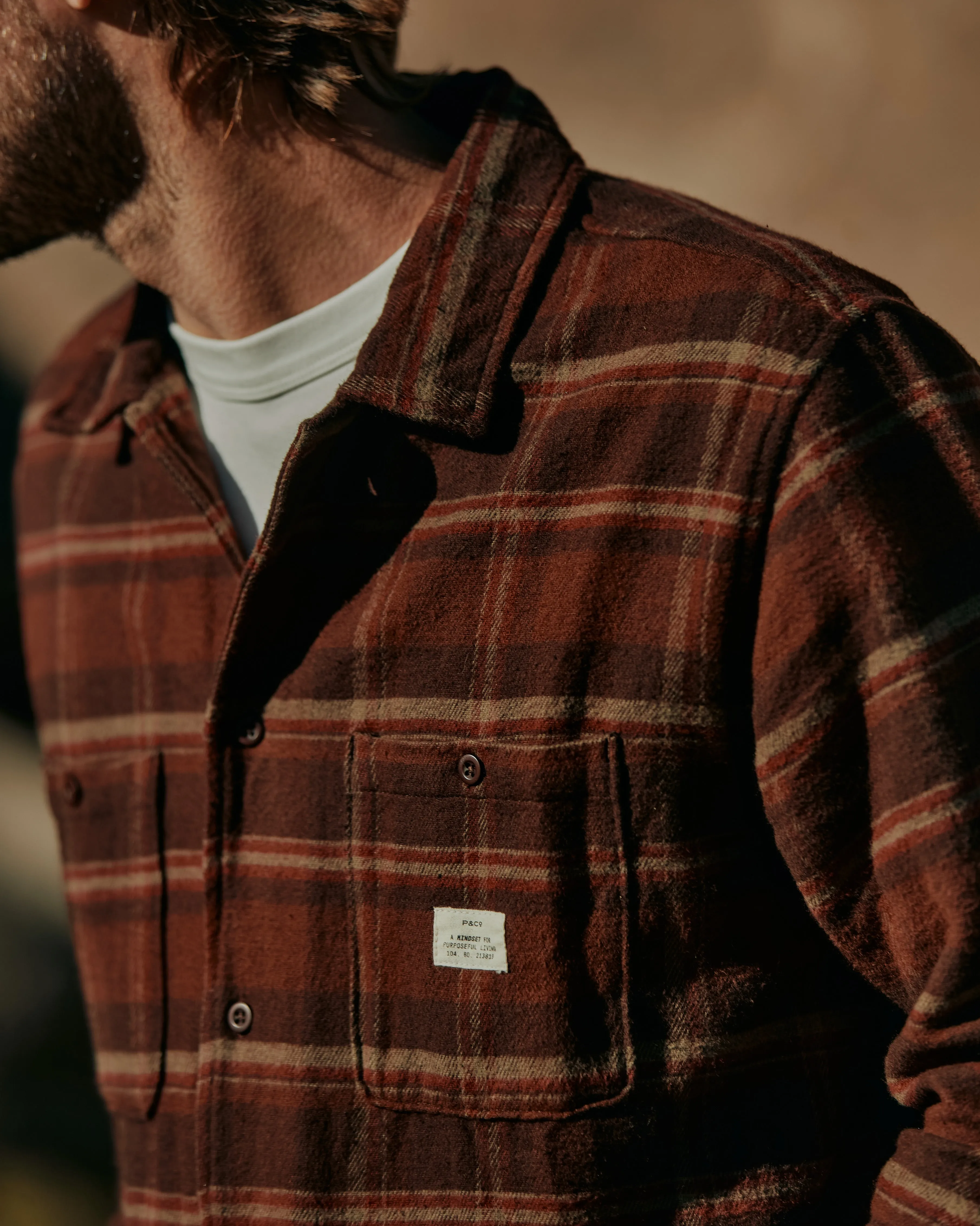 Goodwin Flannel Shirt - Brown