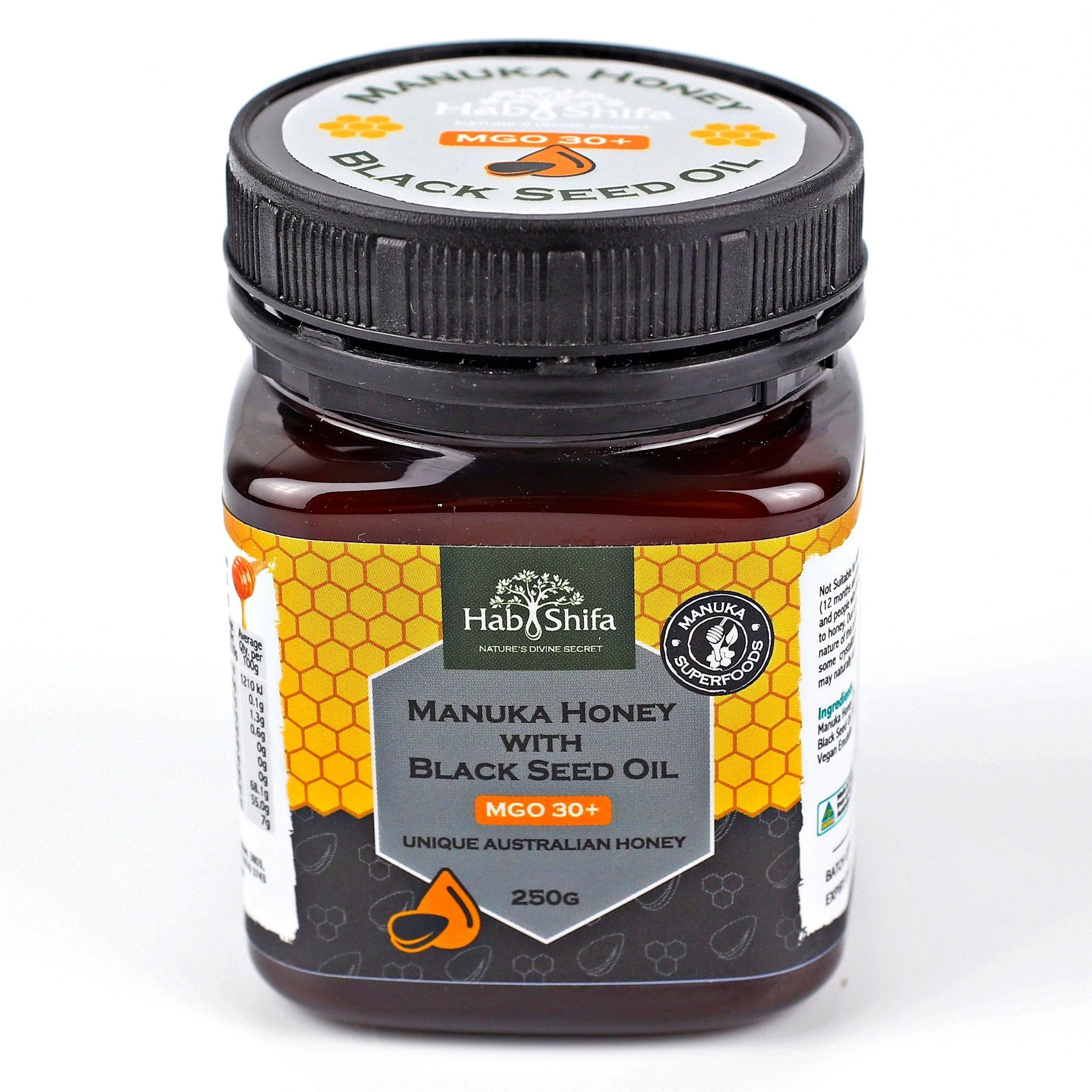 HAB SHIFA MANUKA HONEY WITH BLACK SEED OIL (MGO 30 ) 250G