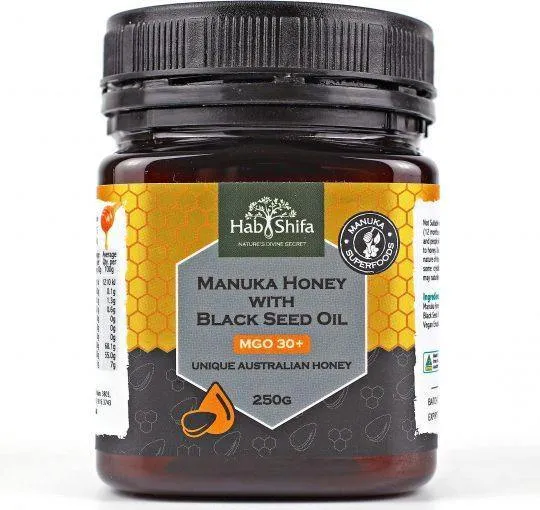 HAB SHIFA MANUKA HONEY WITH BLACK SEED OIL (MGO 30 ) 250G